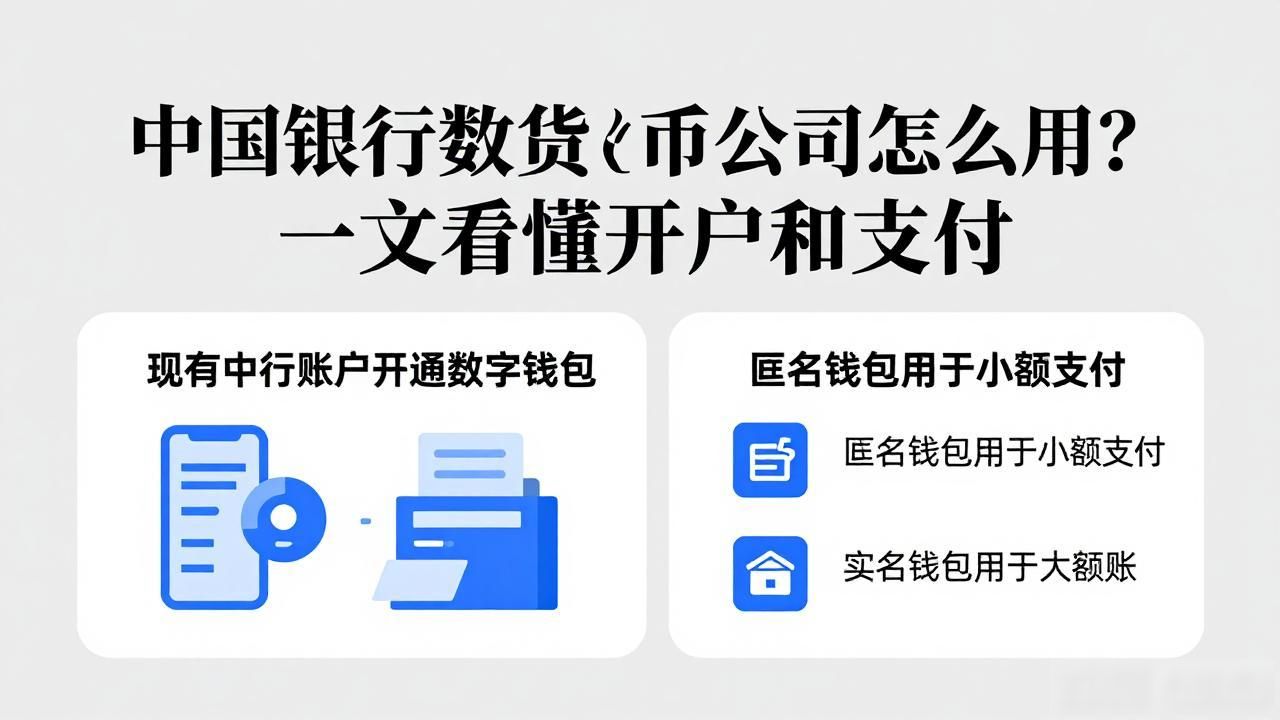 中国银行数字货币公司怎么用？一文看懂开户和支付