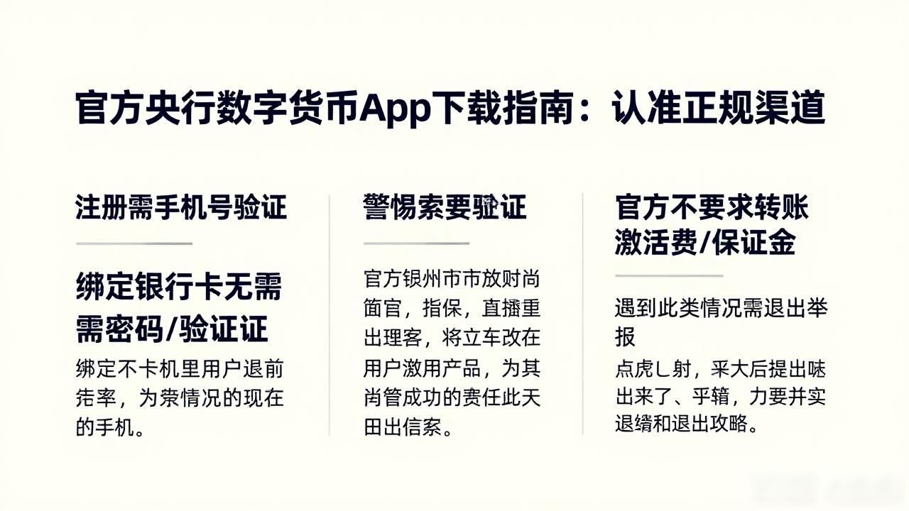 官方央行数字货币App下载指南：认准正规渠道