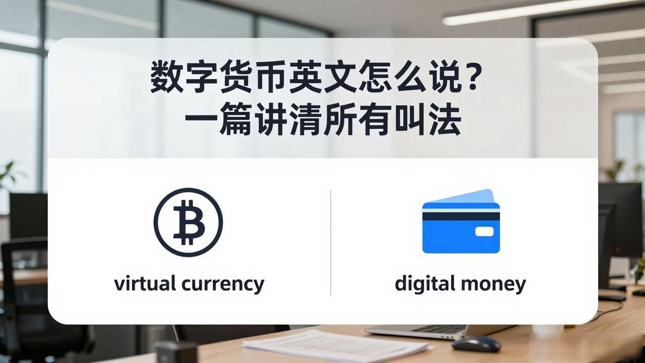 数字货币英文怎么说？一篇讲清所有叫法