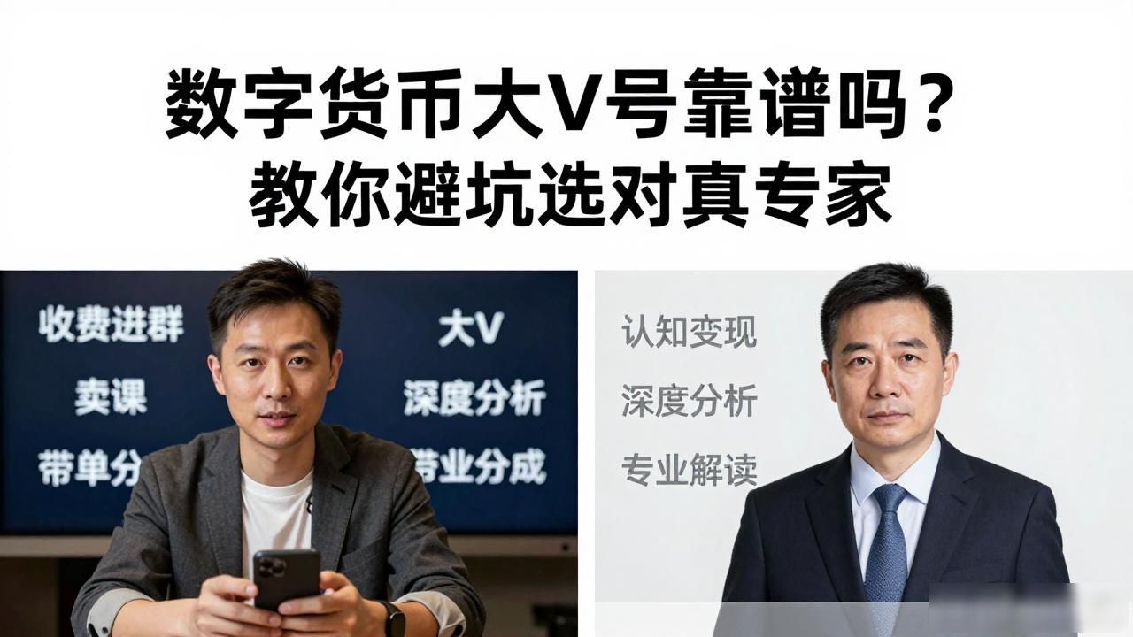 数字货币大V号靠谱吗？教你避坑选对真专家