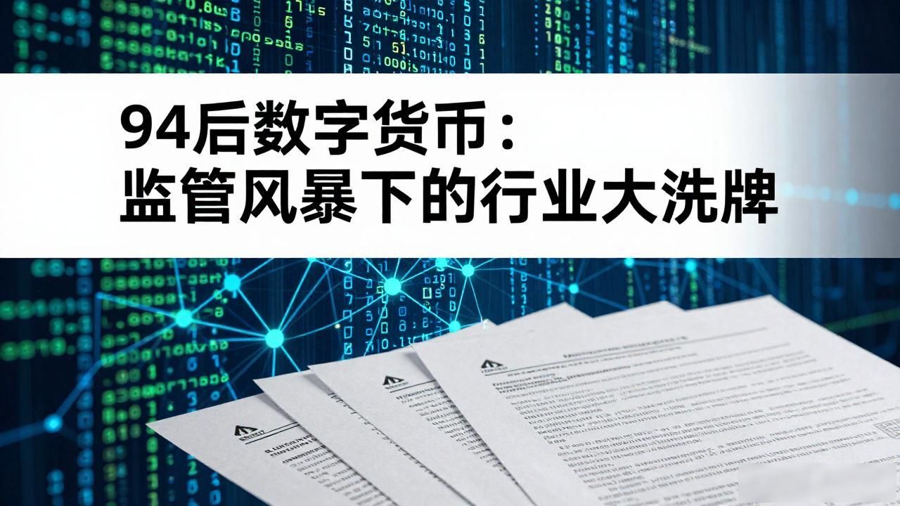 94+数字货币_监管趋严 数字货币合规发展 区块链技术应用_94事件 中国数字货币行业 震荡