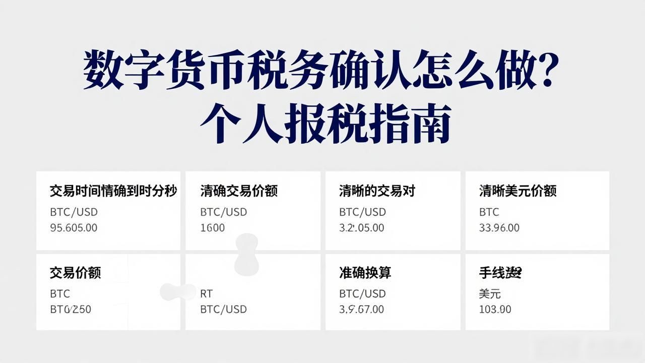 数字货币税务确认怎么做？个人报税指南