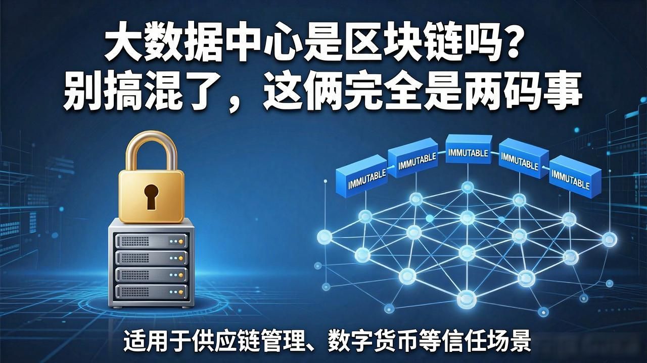 大数据中心是区块链吗？别搞混了，这俩完全是两码事