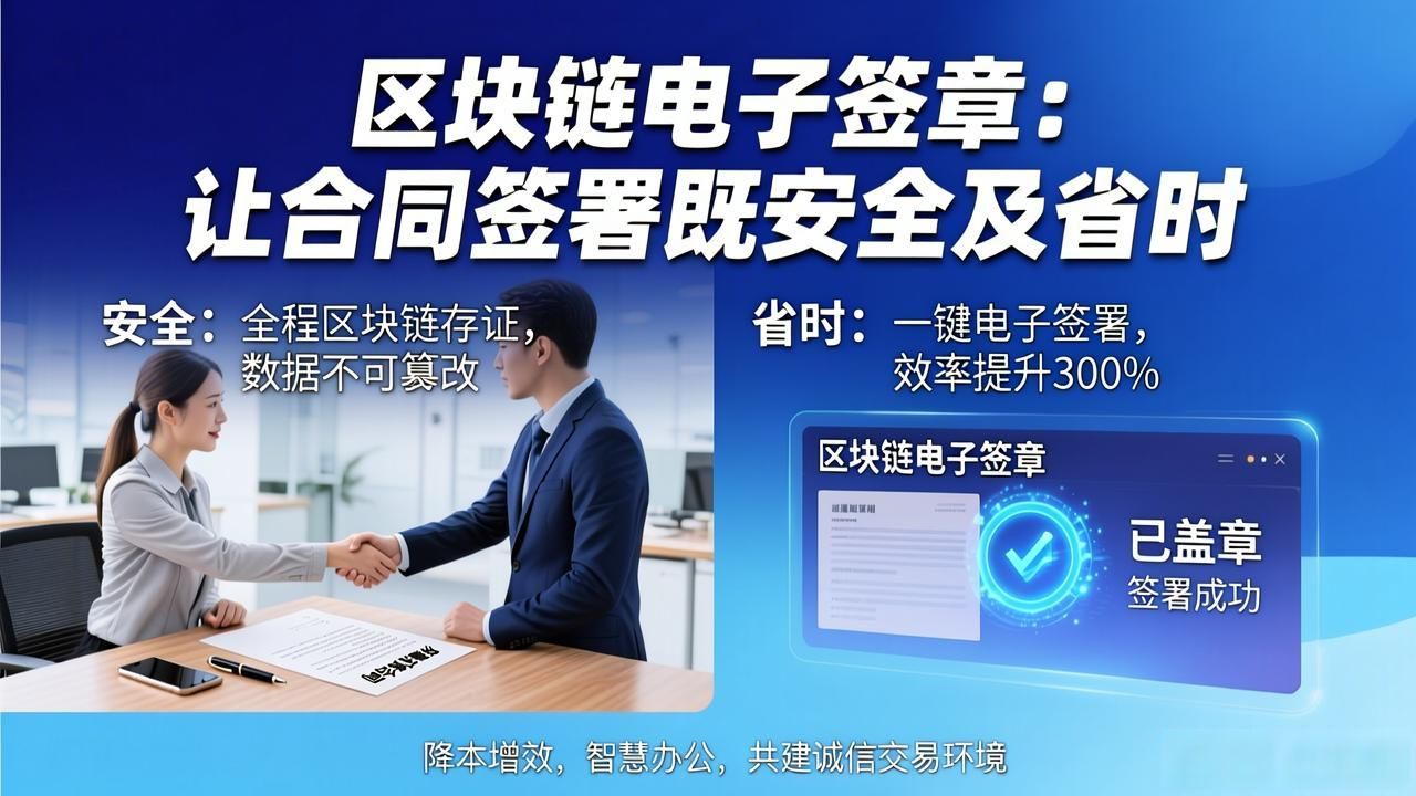 区块链电子签章：让合同签署既安全又省时