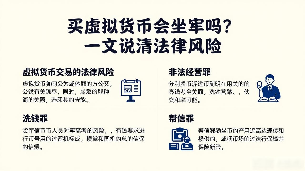 买虚拟货币会坐牢吗？一文说清法律风险