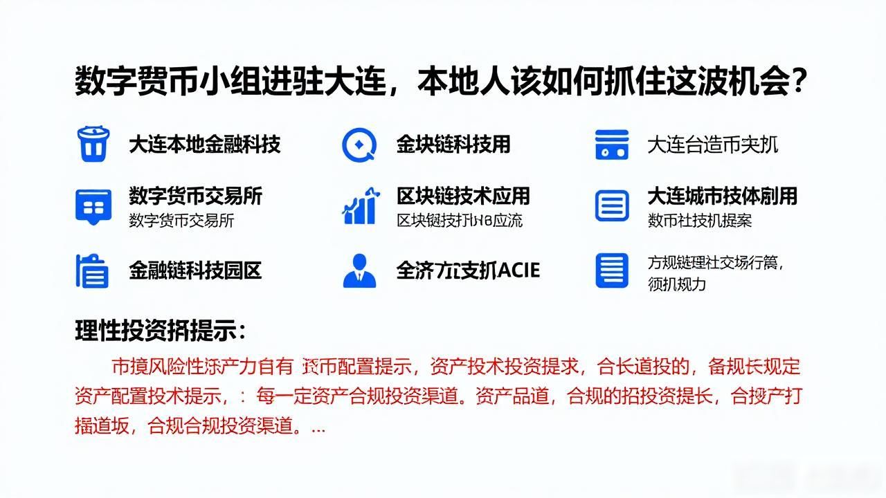 数字货币小组进驻大连，本地人该如何抓住这波机会？