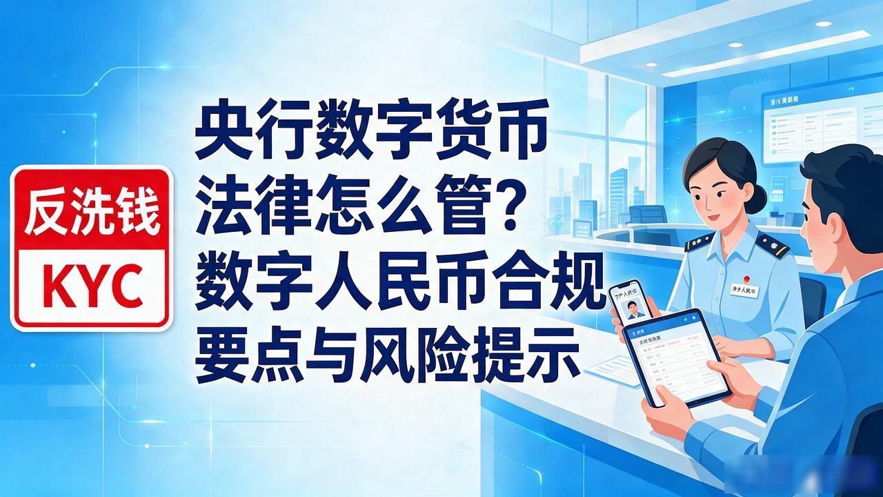央行数字货币法律怎么管？数字人民币合规要点与风险提示