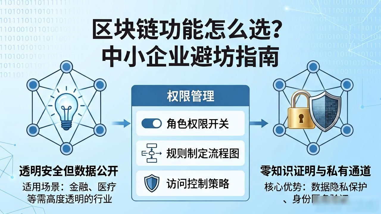 区块链功能怎么选？中小企业避坑指南