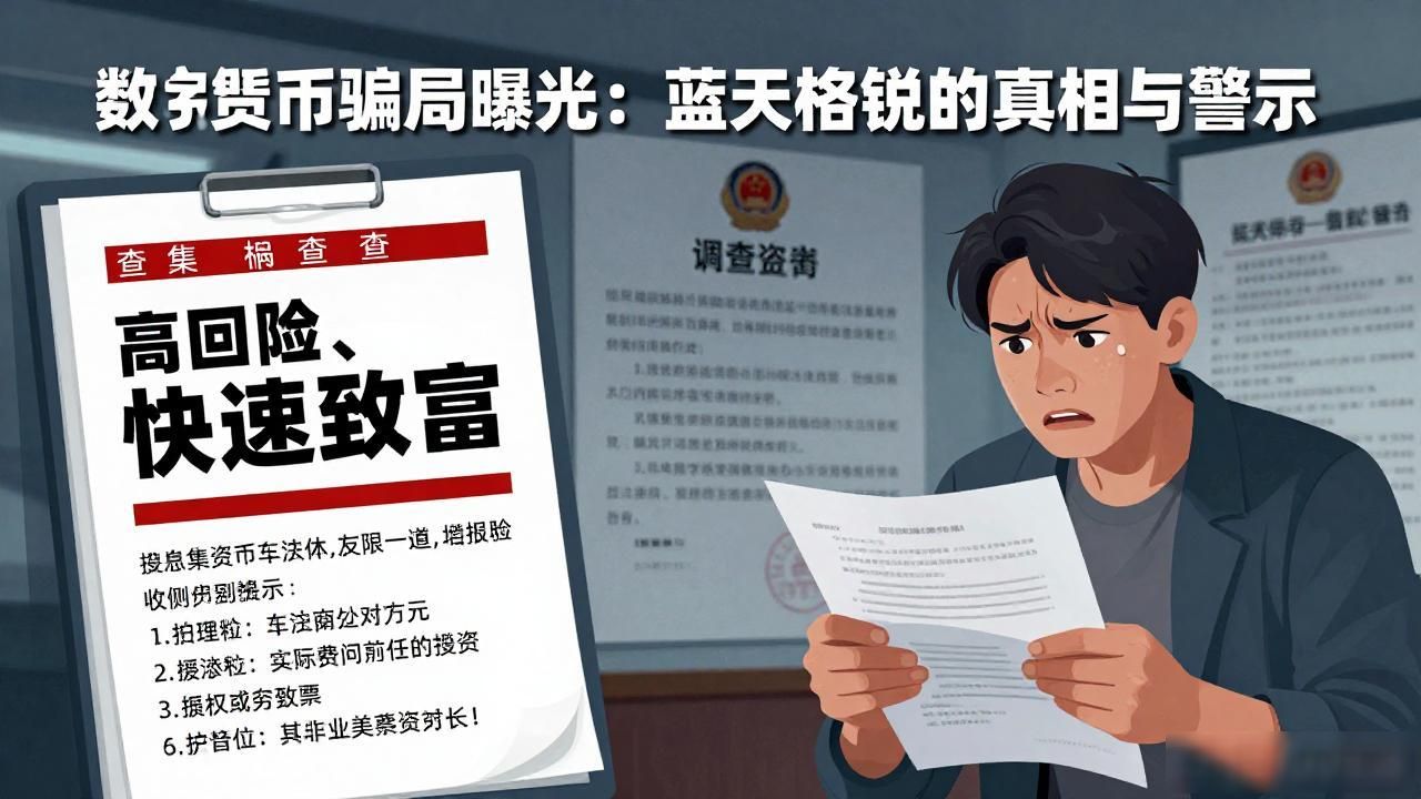 数字货币骗局曝光：蓝天格锐的真相与警示