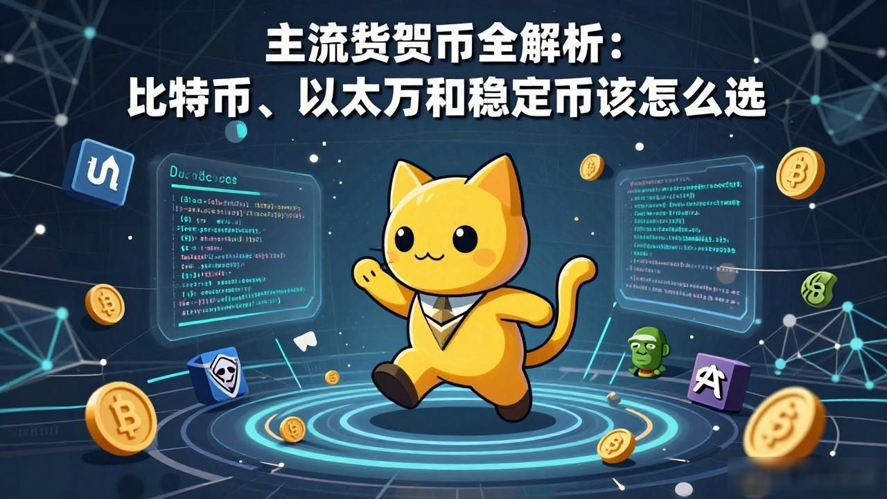 主流数字货币全解析：比特币以太坊和稳定币该怎么选