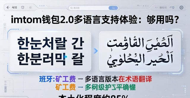 imToken钱包2.0多语言支持体验：够用吗？
