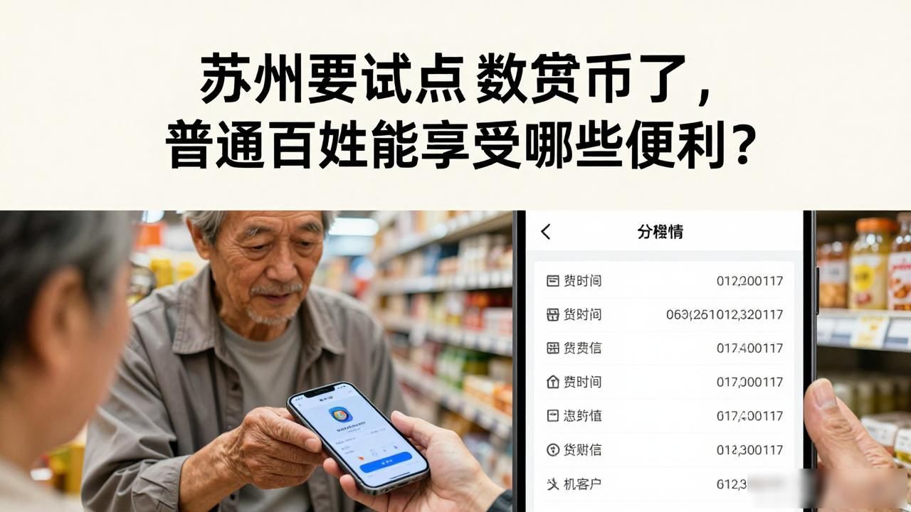 苏州要试点数字货币了，普通百姓能享受哪些便利？