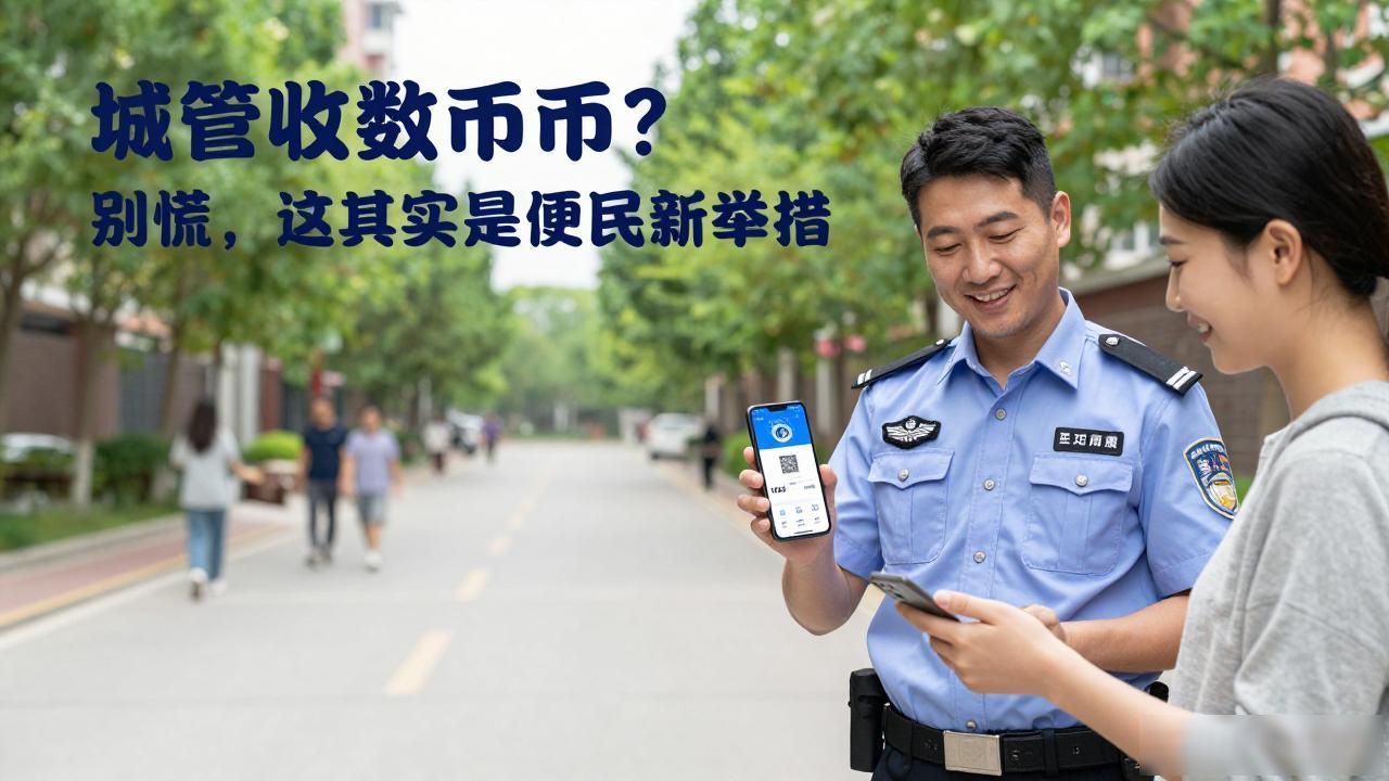 城管收数字货币？别慌，这其实是便民新举措