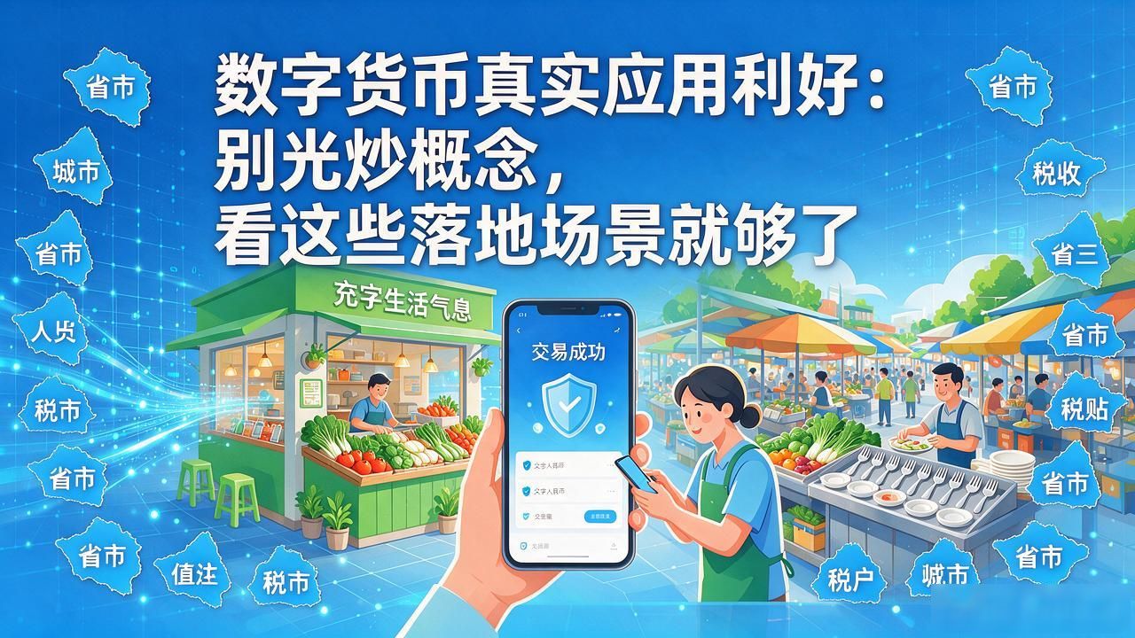 数字货币真实应用利好：别光炒概念，看这些落地场景就够了