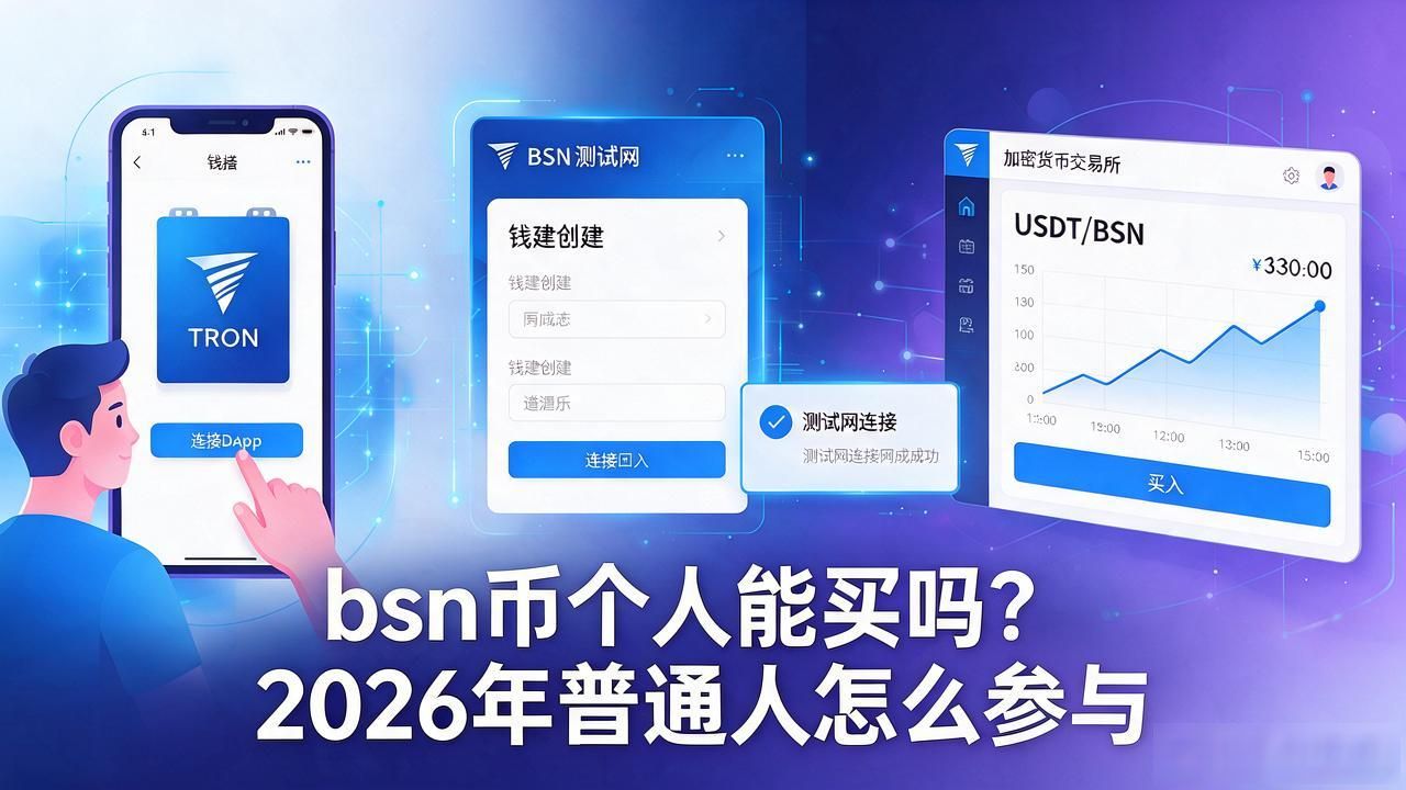 bsn币个人能买吗？2026年普通人怎么参与