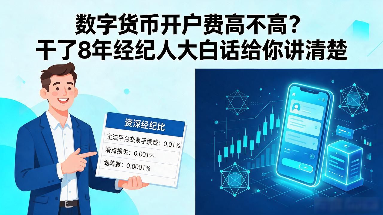 数字货币开户费高不高？干了8年经纪人大白话给你讲清楚