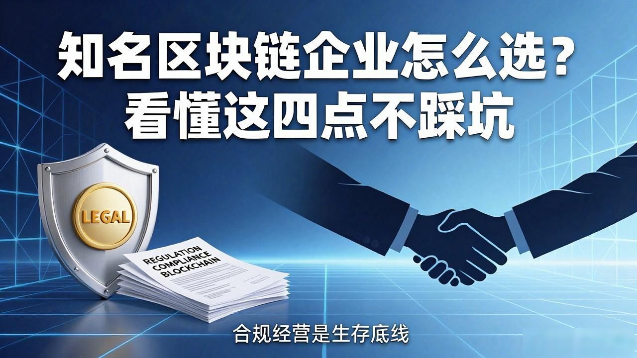 知名区块链企业怎么选？看懂这四点不踩坑
