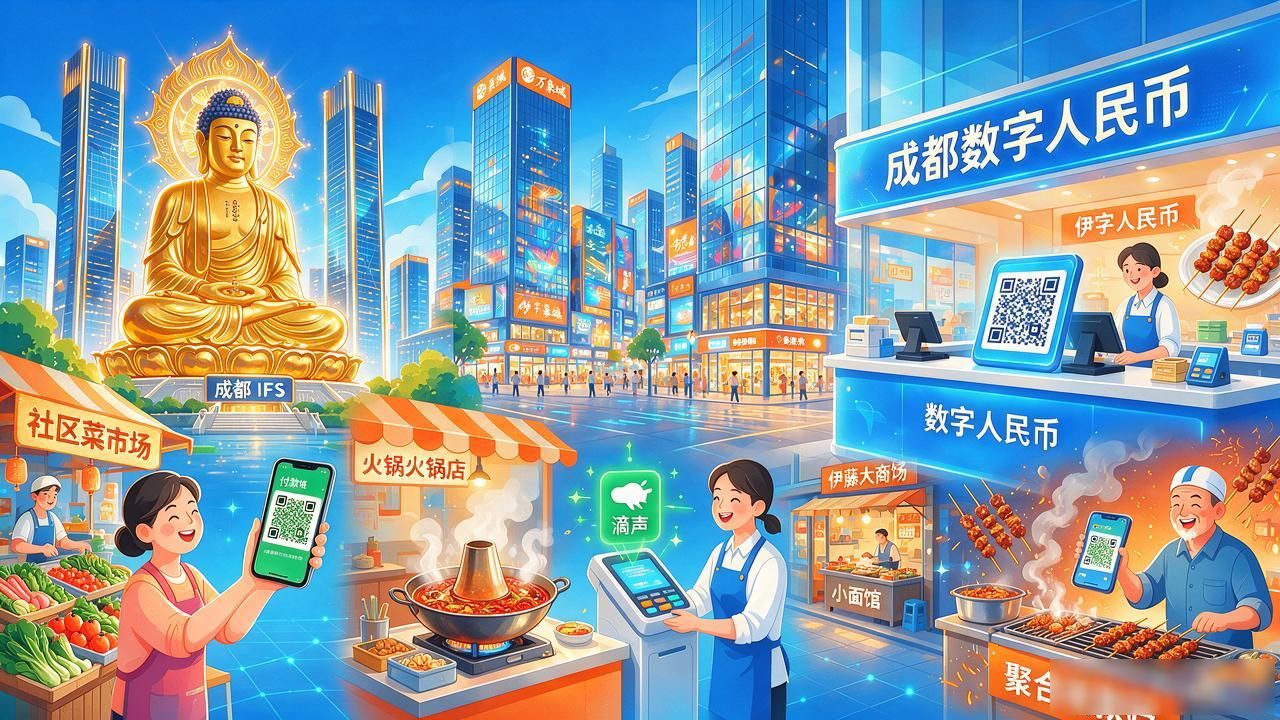成都数字货币在哪里用？地铁火锅菜市场都能刷，一篇说清