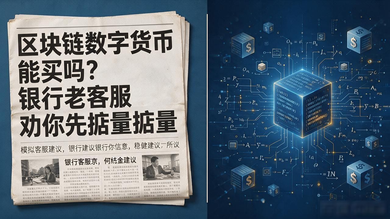 区块链数字货币能买吗？银行老客服劝你先掂量掂量