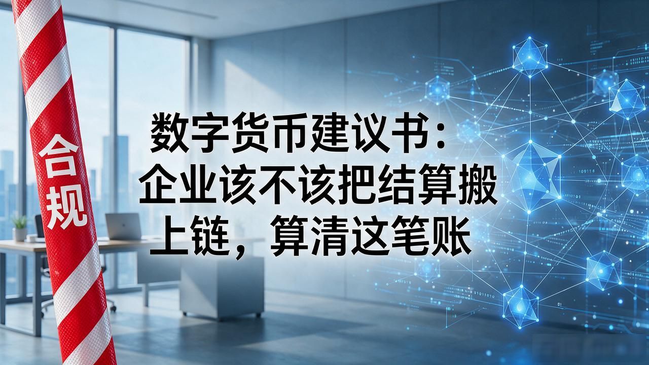 数字货币建议书：企业该不该把结算搬上链，算清这笔账