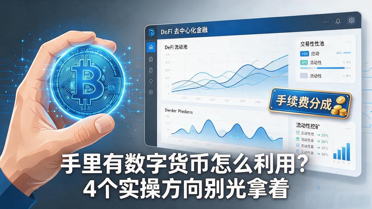 手里有数字货币怎么利用？4个实操方向别光拿着