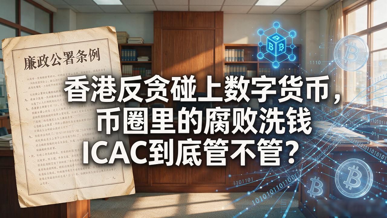 香港反贪碰上数字货币，币圈里的腐败洗钱ICAC到底管不管