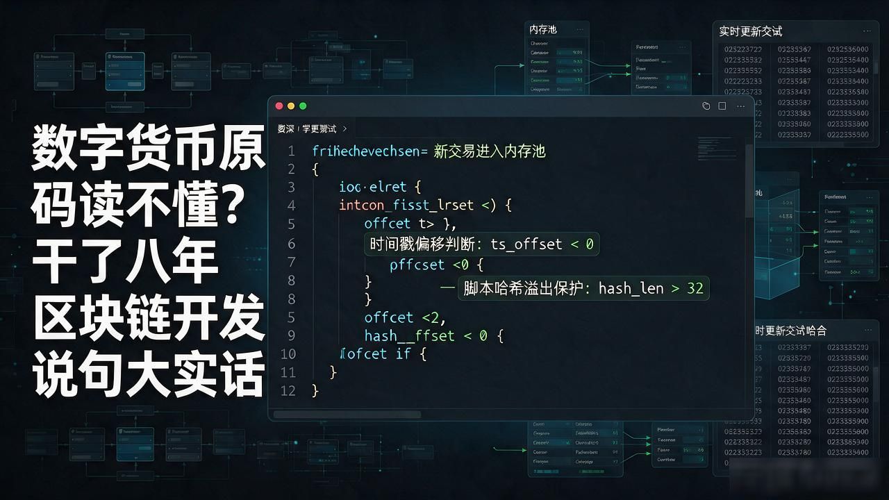 数字货币原码读不懂？干了八年区块链开发说句大实话