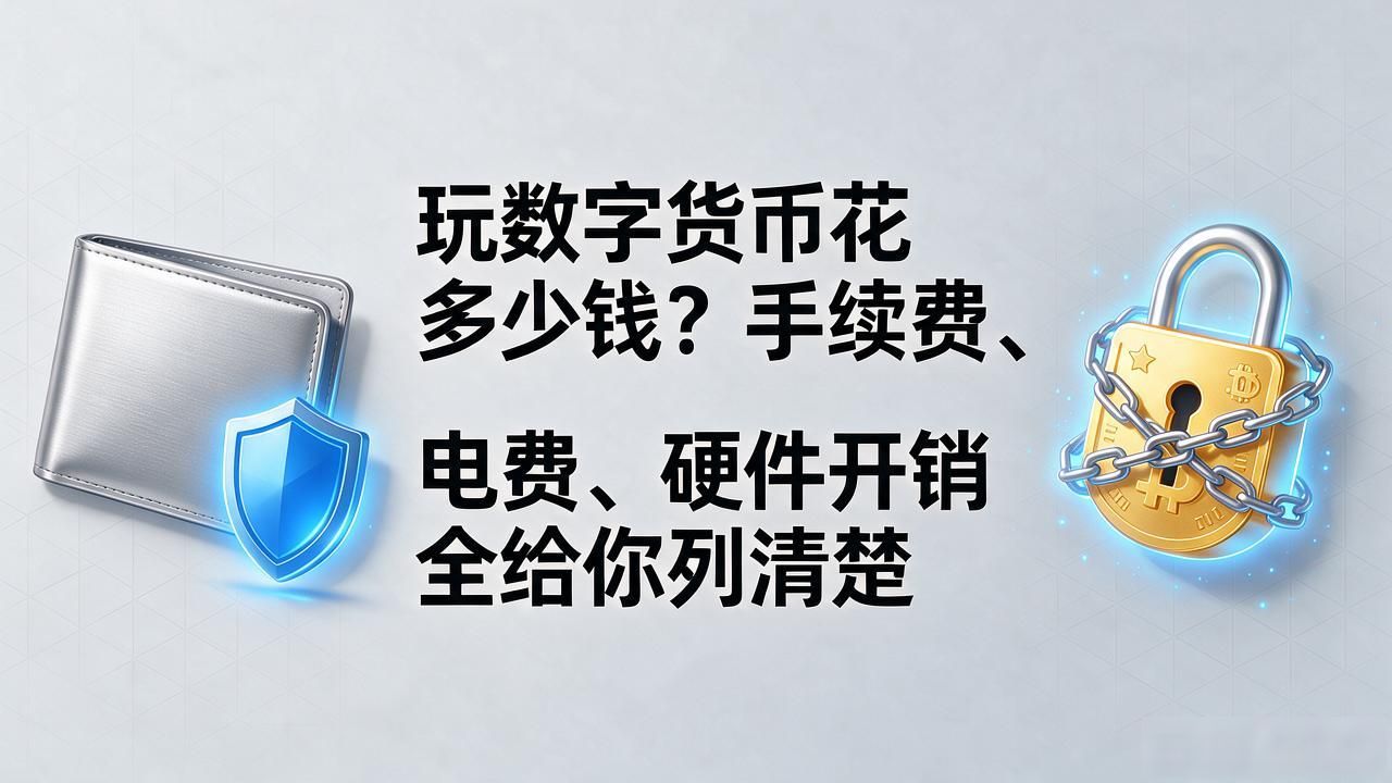 玩数字货币花多少钱？手续费、电费、硬件开销全给你列清楚