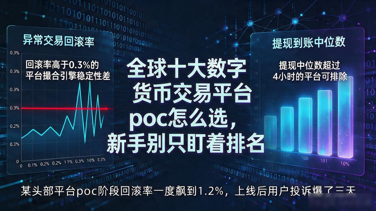全球十大数字货币交易平台poc怎么选，新手别只盯着排名