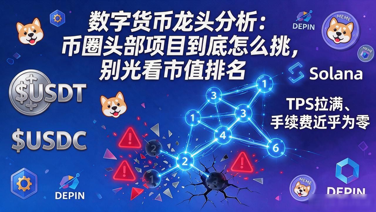 数字货币龙头分析：币圈头部项目到底怎么挑，别光看市值排名