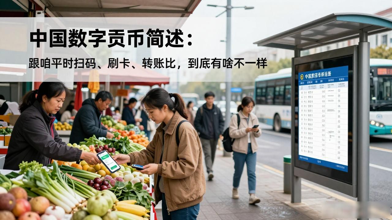 中国数字货币简述：跟咱平时扫码、刷卡、转账比，到底有啥不一样