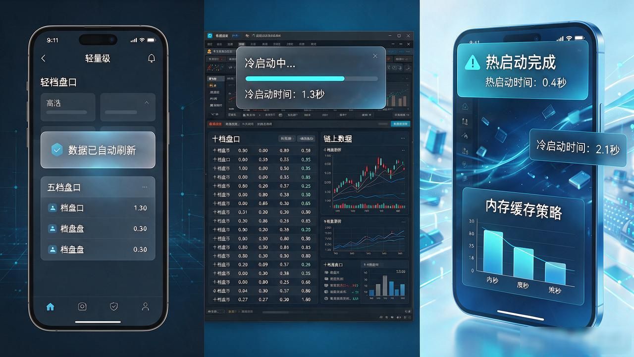 秒开数字货币行情软件实测｜3款主流工具打开速度对比