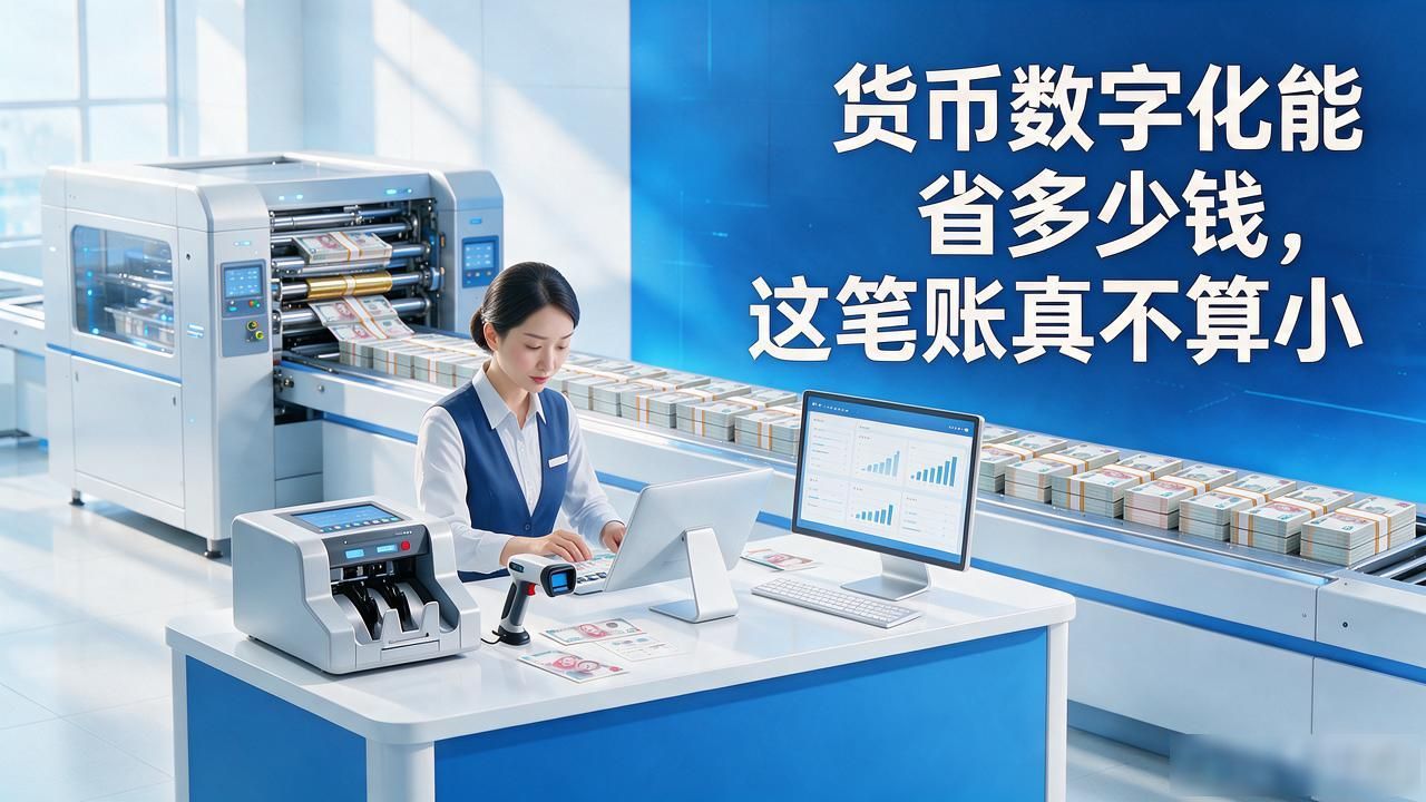 货币数字化能省多少钱，这笔账真不算小
