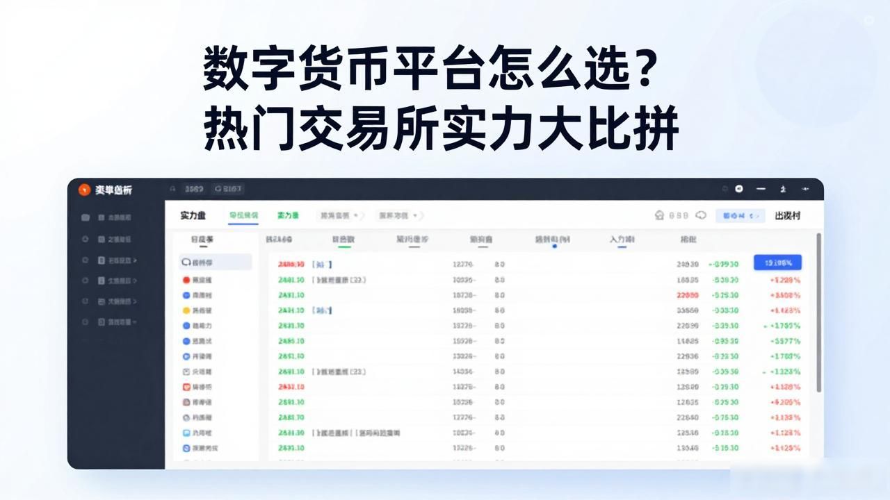 数字货币平台怎么选？热门交易所实力大比拼