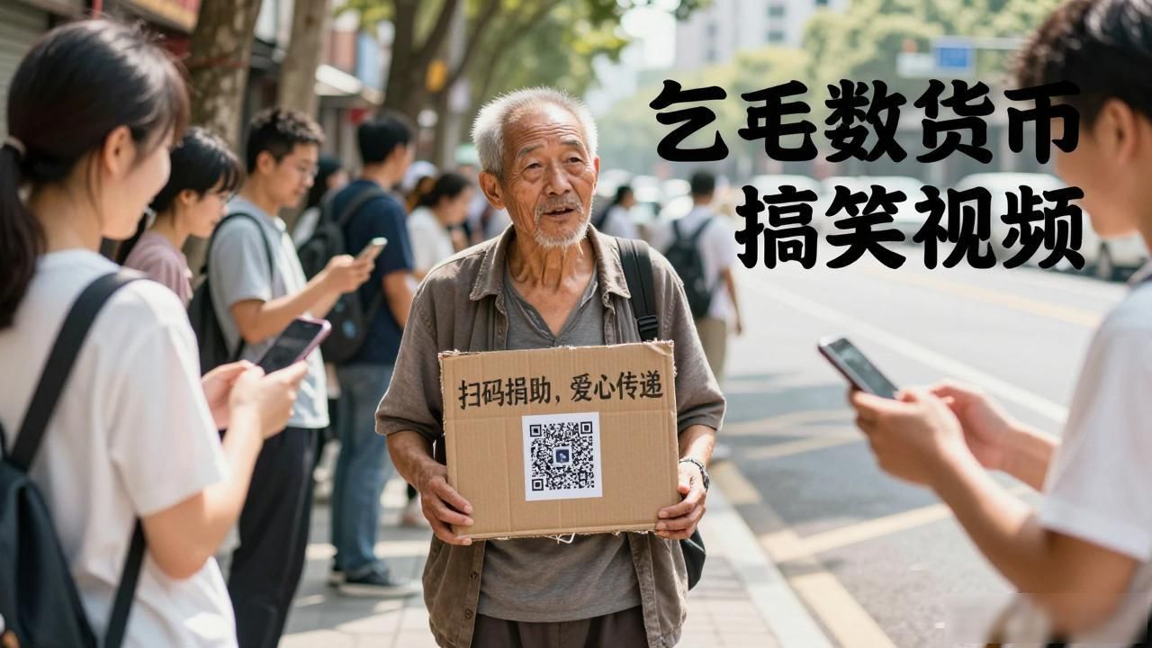 街边大爷摇二维码，竟成币圈新宠？揭秘最火的乞丐数字货币视频