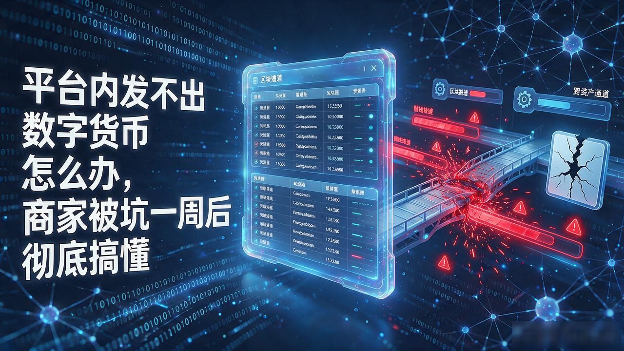 平台内发不出数字货币怎么办，商家被坑一周后彻底搞懂