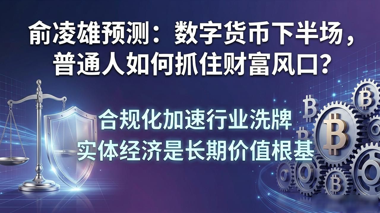 俞凌雄预测：数字货币下半场，普通人如何抓住财富风口？