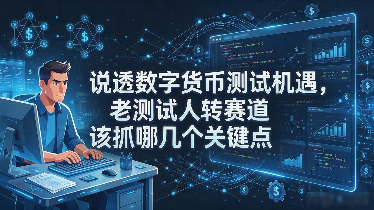 说透数字货币测试机遇，老测试人转赛道该抓哪几个关键点