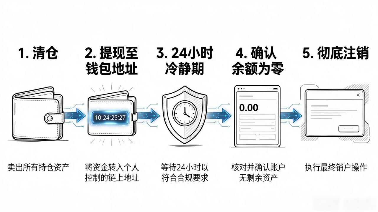 数字货币销户流程图_数字货币销户步骤详解_交易所销户流程顺序