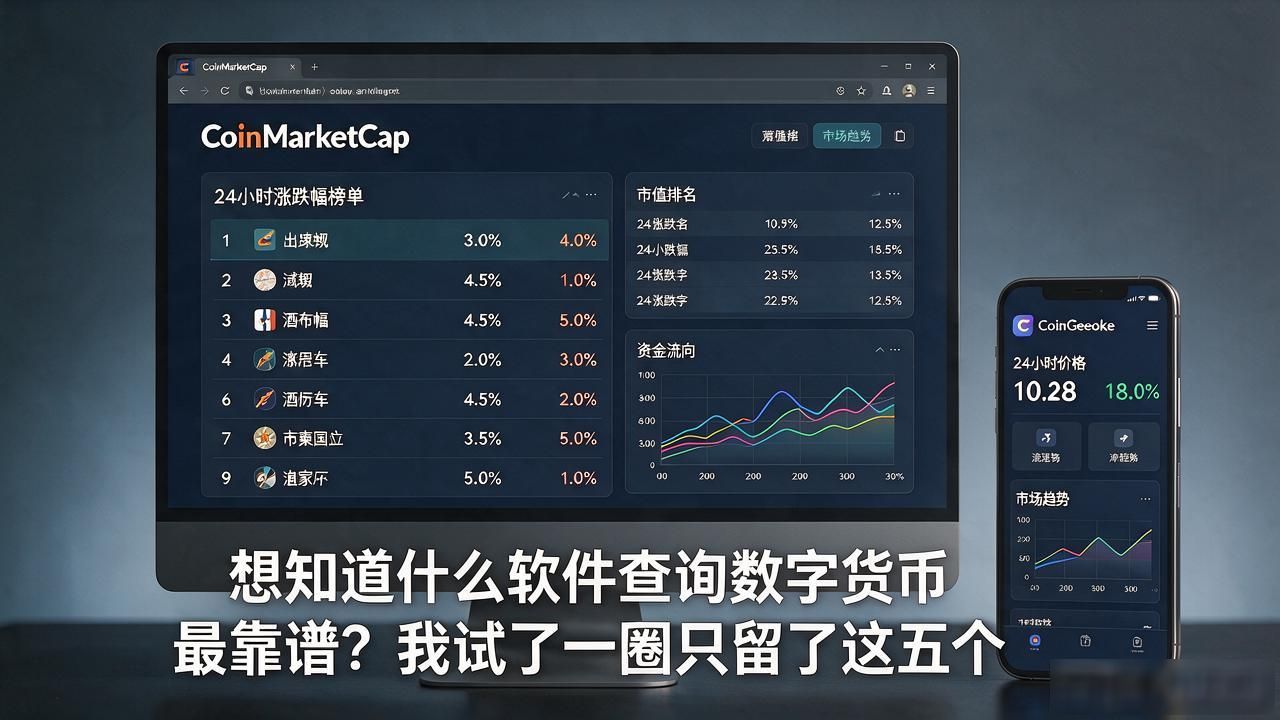 想知道什么软件查询数字货币最靠谱？我试了一圈只留了这五个