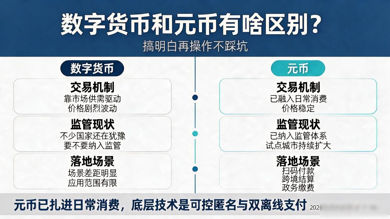 数字货币和元币有啥区别？搞明白再操作不踩坑