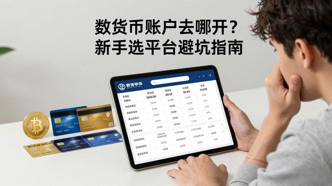 数字货币账户去哪开？新手选平台避坑指南