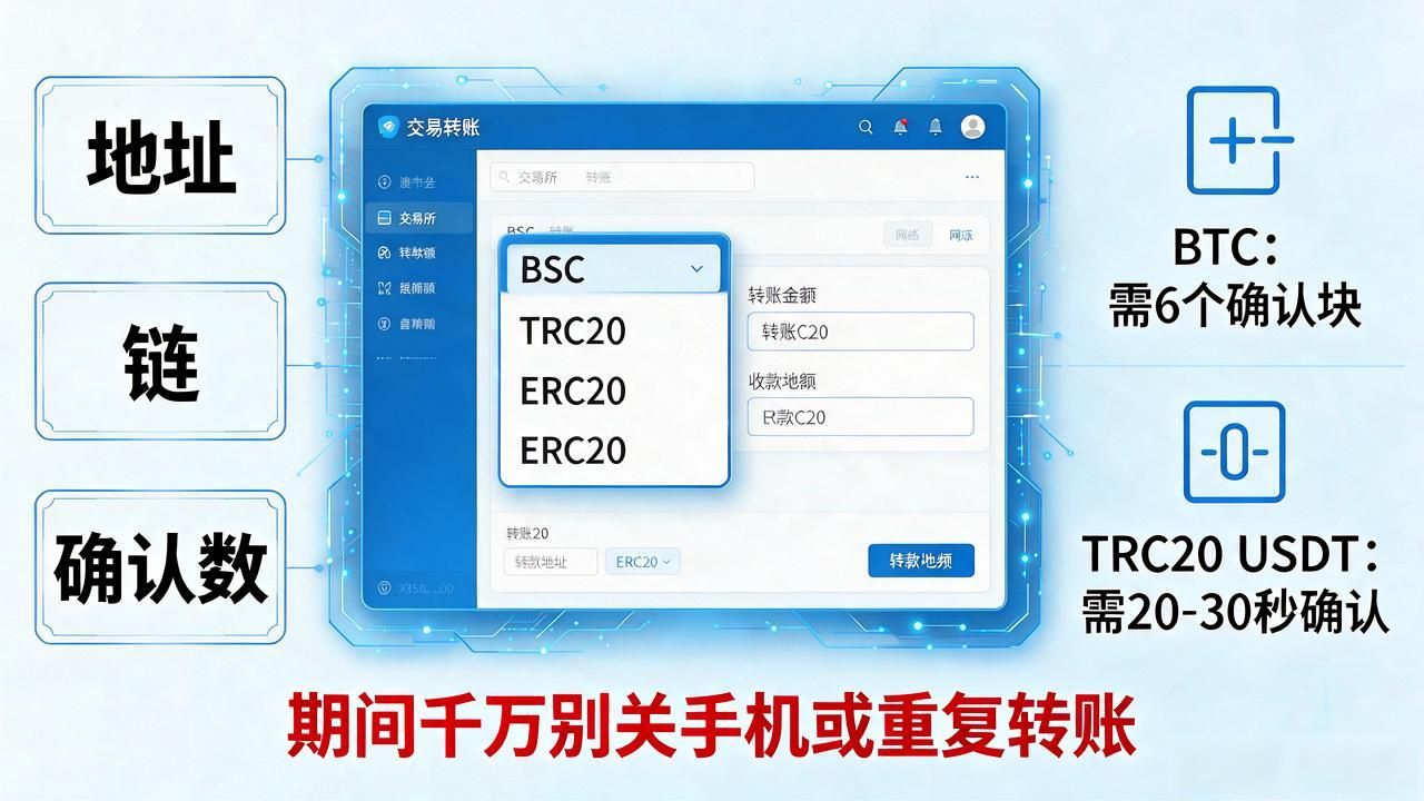 USDT转账不同链网络选择与手续费说明_新手收数字货币钱包地址确认注意事项_怎么接收数字货币