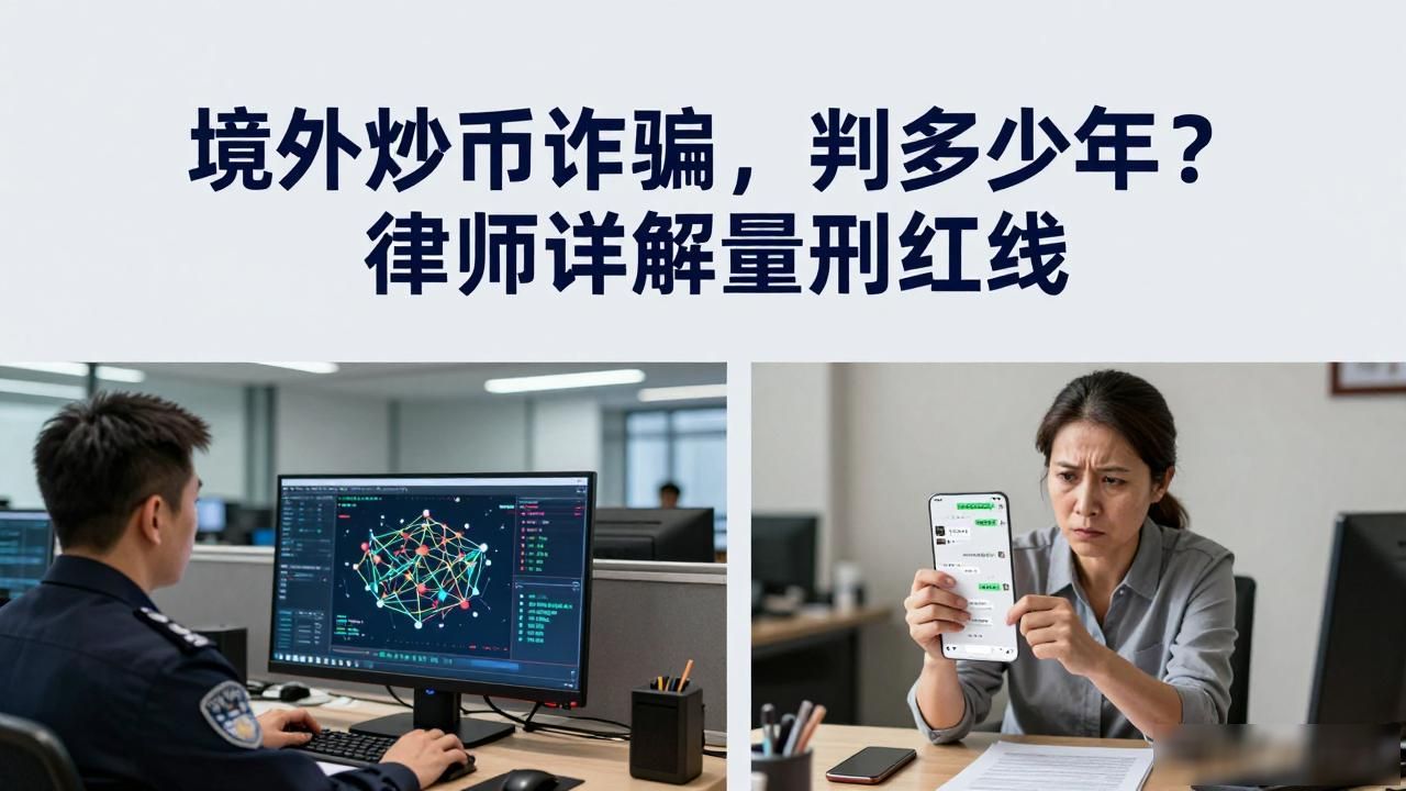 境外炒币诈骗，判多少年？律师详解量刑红线