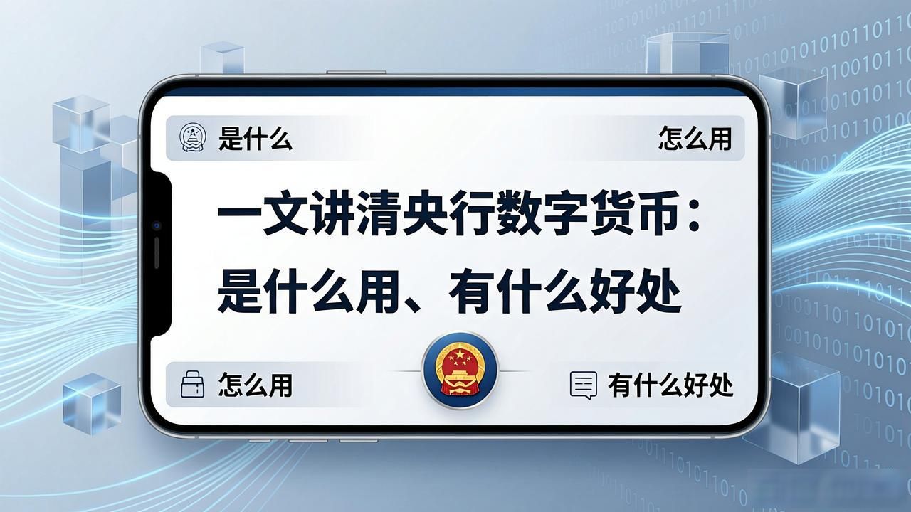 一文讲清央行数字货币：是什么、怎么用、有什么好处
