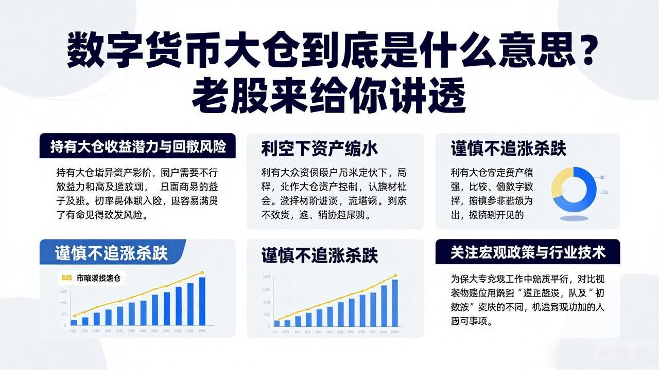 数字货币大仓到底是什么意思？老股民给你讲透