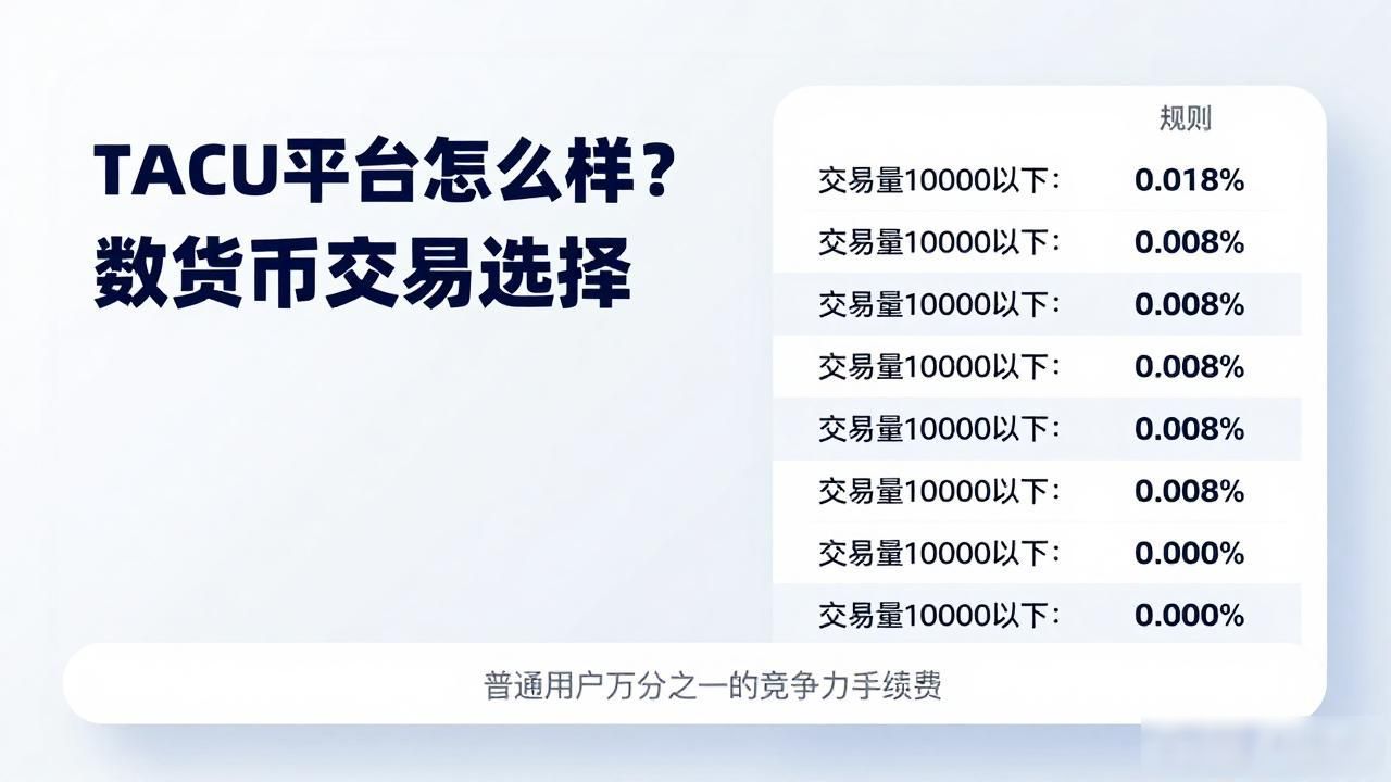 TACU平台怎么样？数字货币交易选择