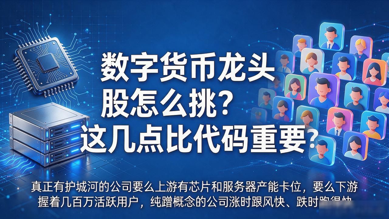 数字货币龙头股怎么挑？这几点比代码重要