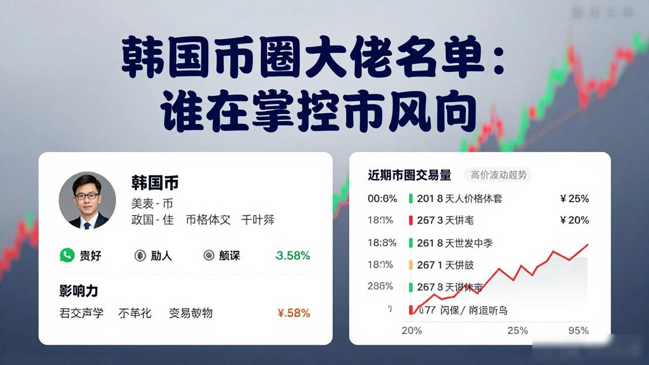 韩国币圈大佬名单：谁在掌控市场风向