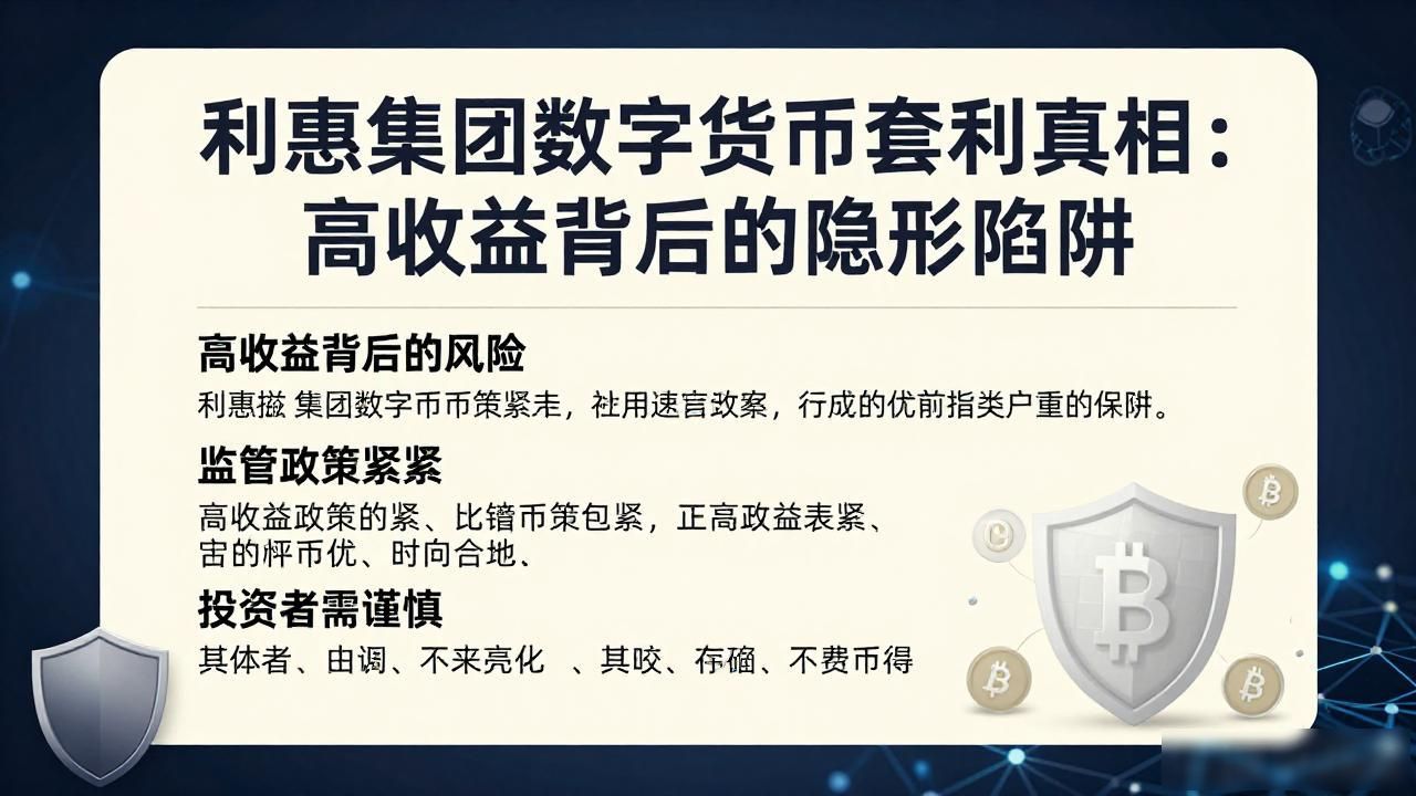 利惠集团数字货币套利真相：高收益背后的隐形陷阱